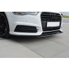 Maxton Design spoiler pod přední nárazník ver.1 pro Audi A6 C7 FL, černý lesklý plast ABS