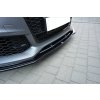 Maxton Design spoiler pod přední nárazník ver.1 pro Audi RS7 C7 FL, černý lesklý plast ABS
