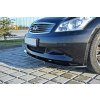 Maxton Design spoiler pod přední nárazník ver.1 pro Infiniti G37, černý lesklý plast ABS