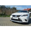 Maxton Design spoiler pod přední nárazník ver.1 pro Lexus CT Mk1 Facelift, černý lesklý plast ABS