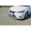 Maxton Design spoiler pod přední nárazník ver.1 pro Lexus CT Mk1 Facelift, černý lesklý plast ABS