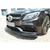 Maxton Design spoiler pod přední nárazník ver.1 pro Mercedes třída C W205/C63 AMG, černý lesklý plast ABS, Combi