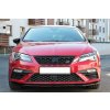 Maxton Design spoiler pod přední nárazník ver.1 pro Seat Leon Cupra Mk3 Facelift, černý lesklý plast ABS