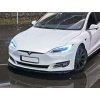 Maxton Design spoiler pod přední nárazník ver.1 pro Tesla Model S, černý lesklý plast ABS