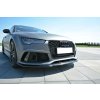 Maxton Design spoiler pod přední nárazník ver.2 pro Audi RS7 C7 FL, černý lesklý plast ABS