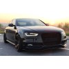 Maxton Design spoiler pod přední nárazník ver.2 pro Audi S4 B8 Facelift, černý lesklý plast ABS