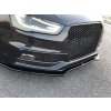 Maxton Design spoiler pod přední nárazník ver.2 pro Audi S4 B8 Facelift, černý lesklý plast ABS