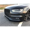 Maxton Design spoiler pod přední nárazník ver.2 pro Audi S4 B8 Facelift, černý lesklý plast ABS