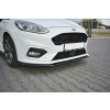 Maxton Design spoiler pod přední nárazník ver.2 pro Ford Fiesta, Fiesta ST Mk8, černý lesklý plast ABS