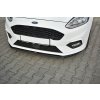 Maxton Design spoiler pod přední nárazník ver.3 pro Ford Fiesta Mk8, černý lesklý plast ABS