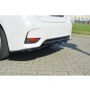 Maxton Design středový spoiler zadního nárazníku s žebrováním pro Lexus CT Mk1 Facelift, černý lesklý plast ABS