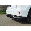 Maxton Design středový spoiler zadního nárazníku s žebrováním pro Lexus RX Mk4, černý lesklý plast ABS