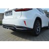 Maxton Design středový spoiler zadního nárazníku s žebrováním pro Lexus RX Mk4, černý lesklý plast ABS