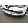 Maxton Design spoiler pod přední nárazník pro Renault Clio RS Mk4, černý lesklý plast ABS