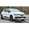 Maxton Design spoiler pod přední nárazník pro Renault Clio RS Mk4, černý lesklý plast ABS