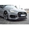 Maxton Design spoiler pod přední nárazník ver.1 pro Audi RS5 F5, černý lesklý plast ABS