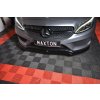 Maxton Design spoiler pod přední nárazník ver.1 pro Mercedes třída C W205/AMG-Line, černý lesklý plast ABS