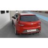Maxton Design vložka zadního nárazníku ver.2 pro Seat Leon Cupra Mk3 Facelift, černý lesklý plast ABS, Hatchback