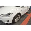 Maxton Design difuzory pod boční prahy ver.1 pro Tesla Model X Mk1, černý lesklý plast ABS