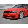 Maxton Design spoiler pod přední nárazník ver.1 pro BMW M3 F80, černý lesklý plast ABS