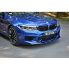 Maxton Design spoiler pod přední nárazník ver.1 pro BMW M5 F90, černý lesklý plast ABS