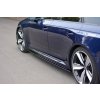 Maxton Design difuzory pod boční prahy pro Audi RS4 B9, B9 FL, černý lesklý plast ABS