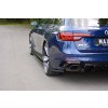 Maxton Design difuzory pod boční prahy pro Audi RS4 B9, B9 FL, černý lesklý plast ABS
