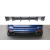 Maxton Design vložka zadního nárazníku pro Audi RS4 B9, B9 FL, černý lesklý plast ABS