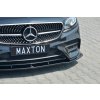 Maxton Design spoiler pod přední nárazník ver.1 pro Mercedes třída E W213/Coupe (C238)/AMG-Line, černý lesklý plast ABS