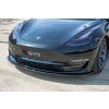 Maxton Design spoiler pod přední nárazník pro Tesla Model 3 Mk1, černý lesklý plast ABS