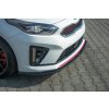 Maxton Design spoiler pod přední nárazník ver.1 pro Kia Cee'd Mk 3/ProCeed GT, černý lesklý plast ABS