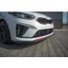 Maxton Design spoiler pod přední nárazník ver.2 pro Kia Cee'd Mk 3/ProCeed GT, černý lesklý plast ABS