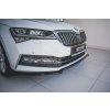Maxton Design spoiler pod přední nárazník ver.1 pro Škoda Superb Mk3 FL Facelift, černý lesklý plast ABS