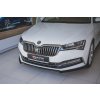 Maxton Design spoiler pod přední nárazník ver.1 pro Škoda Superb Mk3 FL Facelift, černý lesklý plast ABS