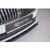 Maxton Design spoiler pod přední nárazník ver.2 pro Škoda Superb Mk3 FL Facelift, černý lesklý plast ABS