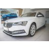 Maxton Design spoiler pod přední nárazník ver.2 pro Škoda Superb Mk3 FL Facelift, černý lesklý plast ABS