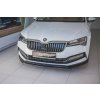 Maxton Design spoiler pod přední nárazník ver.3 pro Škoda Superb Mk3 FL Facelift, černý lesklý plast ABS