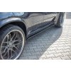 Maxton Design difuzory pod boční prahy pro BMW X5 E70, černý lesklý plast ABS