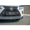 Maxton Design spoiler pod přední nárazník pro Lexus NX Mk1 Facelift, černý lesklý plast ABS