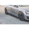 Maxton Design difuzory pod boční prahy ver.2 pro Volkswagen Golf GTI Mk7, černý lesklý plast ABS