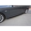Maxton Design difuzory pod boční prahy pro BMW řada 5 E60, E61, černý lesklý plast ABS, M-Pack