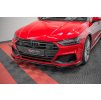 Maxton Design spoiler pod přední nárazník ver.1 pro Audi A7 C8 S-Line, carbon-Look