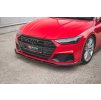 Maxton Design spoiler pod přední nárazník ver.2 pro Audi A7 C8 S-Line, carbon-Look