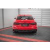 Maxton Design středový spoiler zadního nárazníku pro Audi A7 C8, černý lesklý plast ABS