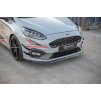 Maxton Design spoiler pod přední nárazník ver.6 pro Ford Fiesta ST Mk8, černý lesklý plast ABS