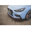 Maxton Design spoiler pod přední nárazník ver.4 pro Hyundai i30 N Mk3, černý lesklý plast ABS