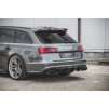 Maxton Design vložka zadního nárazníku pro Audi A6 C7 FL Facelift, černý lesklý plast ABS, S-Line