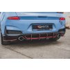 Maxton Design "Racing durability" zadní difuzor ver.1 pro Hyundai i30 N Mk3, plast ABS bez povrchové úpravy, s červeným proužkem na svislých žebrech