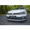 Maxton Design spoiler pod přední nárazník ver.3 pro Volkswagen Polo GTI Mk6, carbon-Look