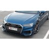 Maxton Design spoiler pod přední nárazník ver.2 pro Audi A6 C8, černý lesklý plast ABS, S-Line
